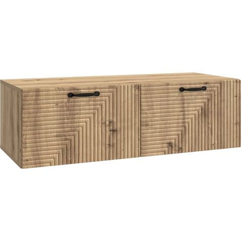 vidaXL  Wall-Mounted TV Cabinet  Artisan Oak 98 x 41 x 30 cm