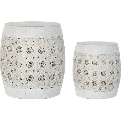 Auxiliary -Tabelle Set 2 Metall 40x40x42 Metallgealter Material Multicolor Color Family Hilfstabellen Details (1/3)