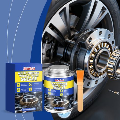 Graisse blanche multi-usages à base de lithium, lubrifiant multifonctionnel pour une utilisation quotidienne : réduction du bruit, lissage, nettoyage et protection contre la rouille – Graisse : 100 g (1/5)