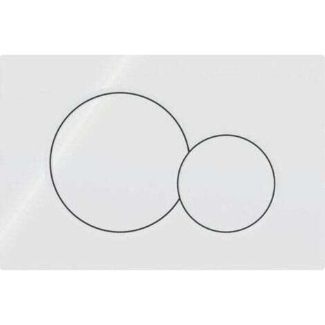 Convient pour GEBERIT SIGMA 01 Plaque de déclenchement - Convient pour réservoir d'eau UP320 / UP720 - 115.770.11.5 - Blanc (1/2)