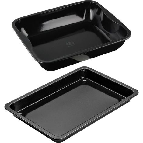 Plat à four bords hauts 40 x 34 cm et plaque de cuisson 42 x 29 cm Dr. Oetker Back-Idee Kreativ