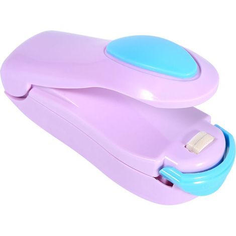 Mini machine de thermoscellage portable violette, machine de scellage portable pour sacs plastiques (1/5)