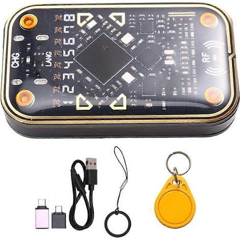 Chameleon V2.0 RFID-Chip-Lesegerät + UID-Schlüsselanhänger, Neustart des Smartcard-Emulators, 125K 13,56M ID-IC-Dekodierung, NFC-Duplikator (1/5)