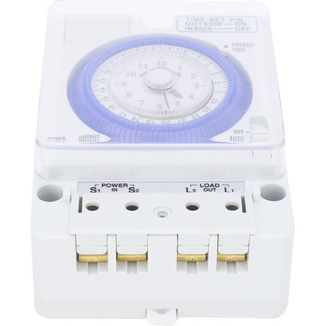 Interrupteur horaire programmable TB-388 24h, minuteries à quartz avec moteur pas à pas, minuterie AC100-240V 50/60Hz (1/5)