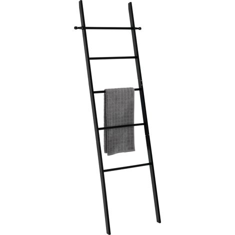 Leiter Badezimmer SURI BAMBOO, Farbe schwarz, Wenko (1/5)