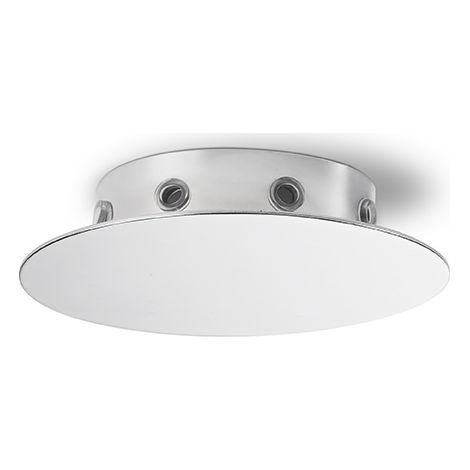 Rosone Multicavo 8 Fori In Metallo Cromo Lucido D15Cm (1/3)