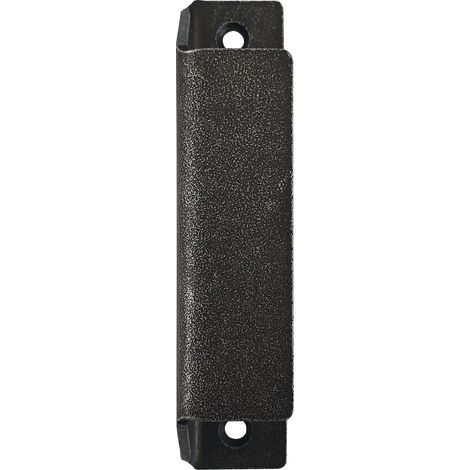 0217.007.00.0.01 Poignée de porte de balcon à visser en fer galvanisé Noir Argent Longueur 90 mm (1/3)