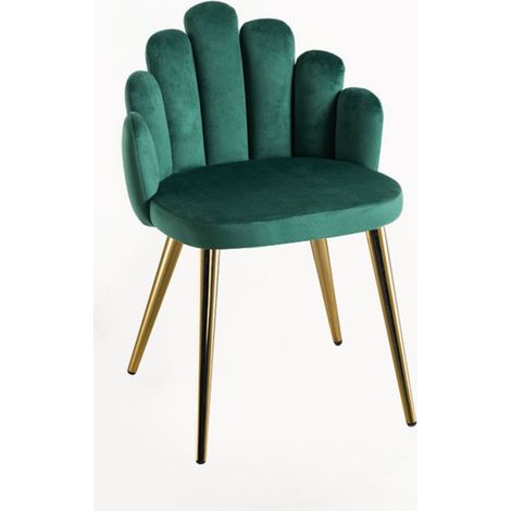 Sillas Comedor - Silla Hand Gold Terciopelo - Verde