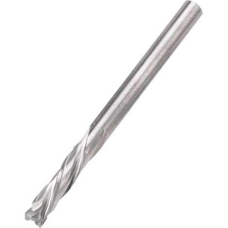 Fraise argentée 3 dents en acier au tungstène, outils à bois 3.175 x 3.175 x 12 x 40mm (1/5)
