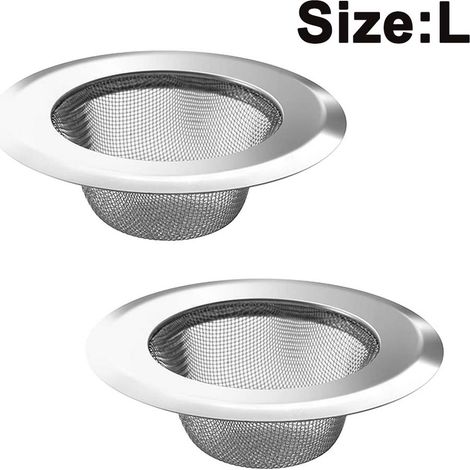 Filtre Évier - Filtre Drain Acier Inoxydable - Pour Évier Cuisine Salle De Bain Douche - Lot De 2 (1/5)
