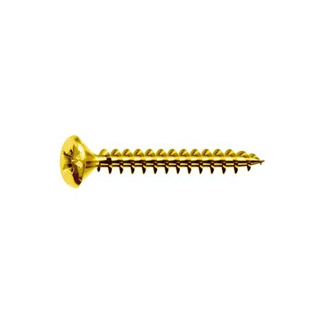 VITI PANEL-VIT TESTA GOCCIA DI SEGO ACCIAIO OTTONATO- - ø mm.3,5x20 - 500 pezzi MUSTAD