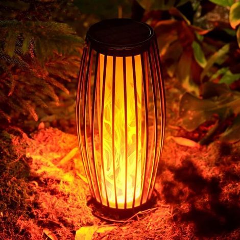 Lanternes solaires d'extéri, lampes de jardin LED étanches, lumières décoratives intéries et extéries, lanternes de décoration en métal pour cage à oiseaux, lanterne rechargeable par USB, la