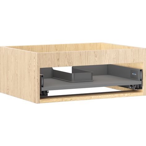 Mexen Box-A mobile bagno sospeso 60 cm, 1 cassetto, rovere - 91AX0-0600-235-1-81 (1/4)