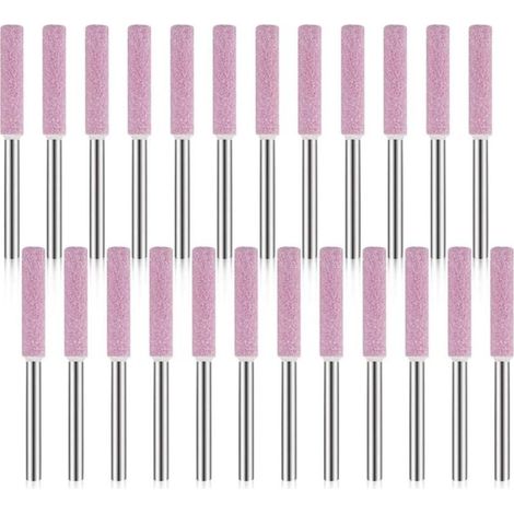 24 Pack Chainsaw Sharpener Sharpening Stones, 3X4.8Mm Chainsaw Sharpener Polishing Grinding Tool
