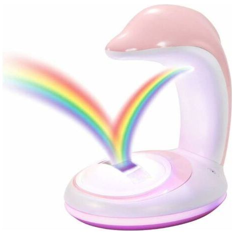 Veilleuse De Projecteur Arc-en-ciel Led Enfants Lampe Murs Et Plafond Chambre Dauphin Décoratif Couleur Arc-en-ciel Lumières Réflexion Cadeau Parfait Pour Les Enfants (1/5)