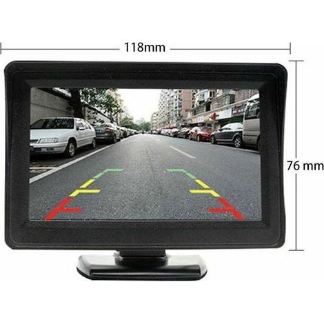 grid cool Kit de système de caméra de recul sans fil pour voiture / camion / fourgonnette / pickup / campingcar 4.3 `` système de recul de vue arrière de moniteur (1/4)