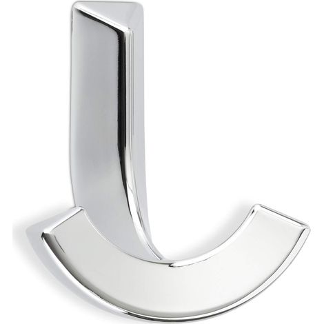Porte-manteau PIP double 73 x 65 x 47 mm - Chrome poli double - pour vestiaire, entrée, chambre - pour manteaux, écharpes, sacs, porte-serviettes (1/4)