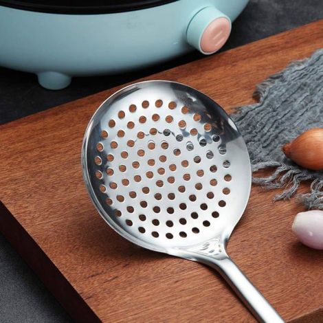 Écumoire - Acier Inoxydable - Fentes De Filtrage - Pour Cuisson Et Friture - 1 Pièce (1/5)