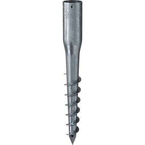 KRINNER Schraubfundament G Länge 550 mm Ø 68 mmGewinde 1xM8 1,6 kg Stahl (1/2)