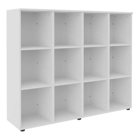 Structure casier flexycaz 12 cases vides 4 x 3 cases L 160 x P 42 x H 131,4 - Blanc - Maxiburo