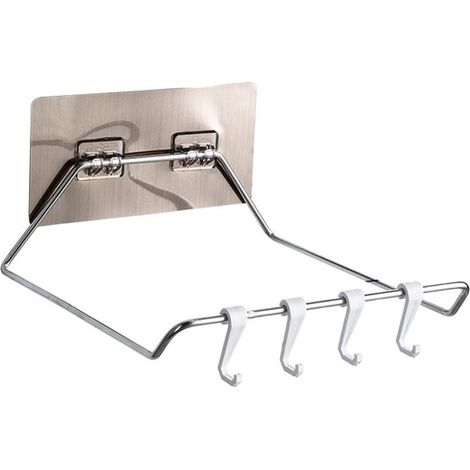 Storage Rack for Washbasin Bathroom Shelf Storage Rack for Kitchen with 4 Hanging Hook (1/5)