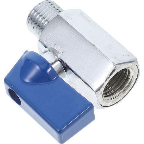 Mini vanne à bille pneumatique en laiton, vanne d'arrêt pour usage industriel (1/5)