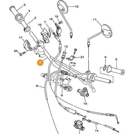 Yamaha 5EK-26111-00 Manillar TrailWay 125 '99/01