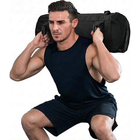 Sac de Sable Fitness, Réglable Lesté Formation Sac de Sable Intensif Sacs à Poignées pour Exercice Contrôle de l'équilibre de la Puissance (1/5)