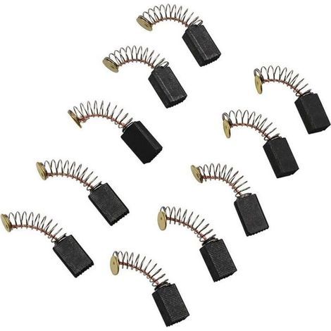 5 Paires Balais de Charbon Moteur Pièces de Rechange Universelles d'outil Électrique pour Meuleuse d'angle Ponceuse Orbitale (1/4)
