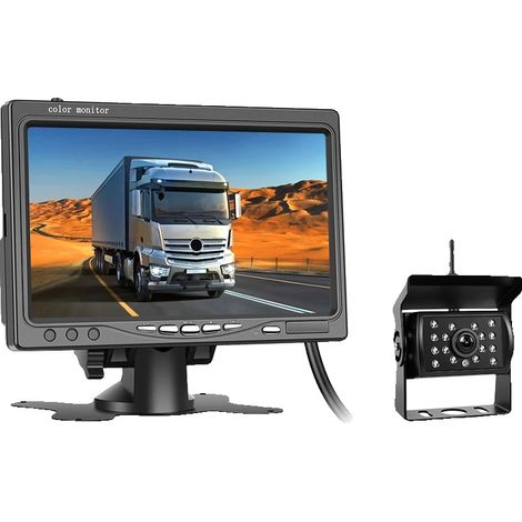 Monitor de cámara de visión trasera, instalación inalámbrica, visión nocturna, 1 cámara (1/2)