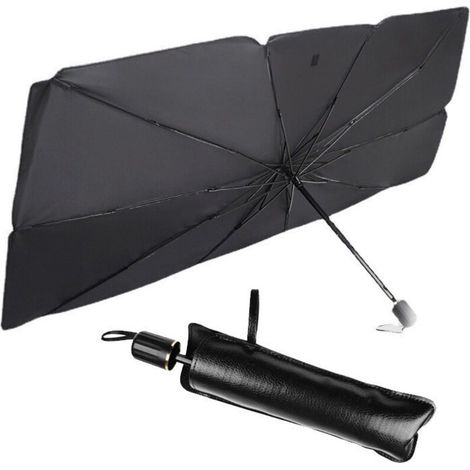 Parapluie Pare-Soleil Pliable pour Pare, Pare-Soleil Pliable Protection Pare Brise Interieur Voiture, Auto Matériau réfléchissant de Protection Solaire Parapluie（14079） (1/3)
