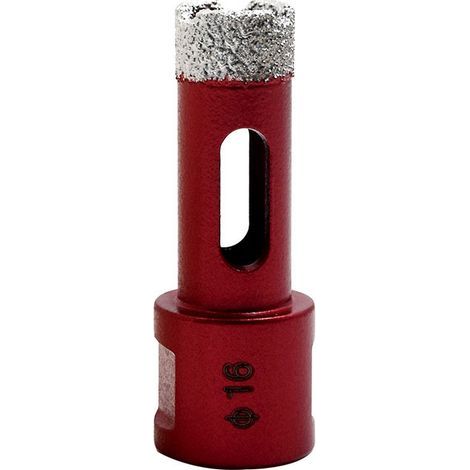 Foret diamanté avec filetage M14, foret à trous creux brasé haute performance pour carrelage/granit/marbre/porcelaine/verre/céramique (16 mm)