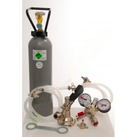 Zubehörpaket 2 mit Korb-Fitting, 10mm Bierschlauch, 2,0 kg CO2 für 1-leitige Zapfanlagen (1/2)