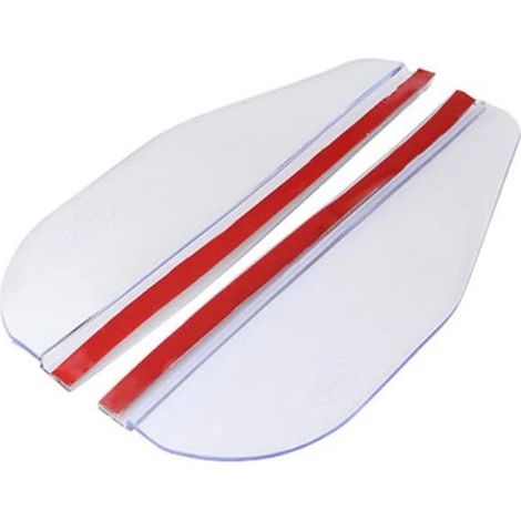 (Transparent) 2 pièces Déflecteurs de pluie pour rétroviseurs de voiture en fibre de carbone, pare-soleil latéraux arrière, housses de pluie et de neige, accessoires extérieurs pour voiture (1/5)