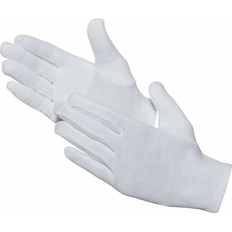 Ecleanfy - Gants de travail - AIMOONSA - Lot 12 paires - Coton renforcé - Sans latex/poudre - Taille 8 (1/5)