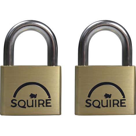 Premium Squire LN5T Lion Brass Padlocks – 5-Pin, 50mm, Twin Pack with Keyed Alike Locks