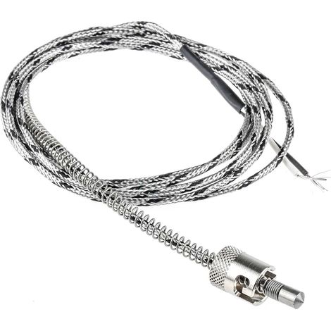 Thermocouple type J Ø 6mm, L 170mm, +350°C max à Câble ( Prix pour 1 )