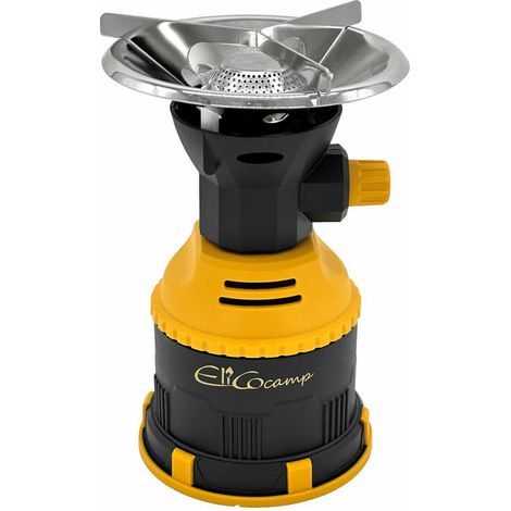 Elicotech Cocina de Gas para Camping con Cartucho 190g, portátil, encendido rápido, ideal para actividades al aire libre