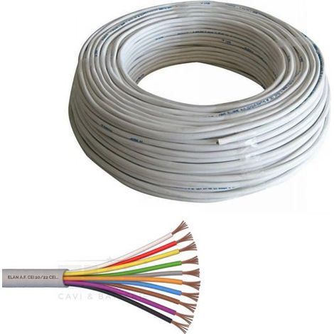 Elan Cavo allarme citofono cancello 10X0,50 Rame 100mt - 071051