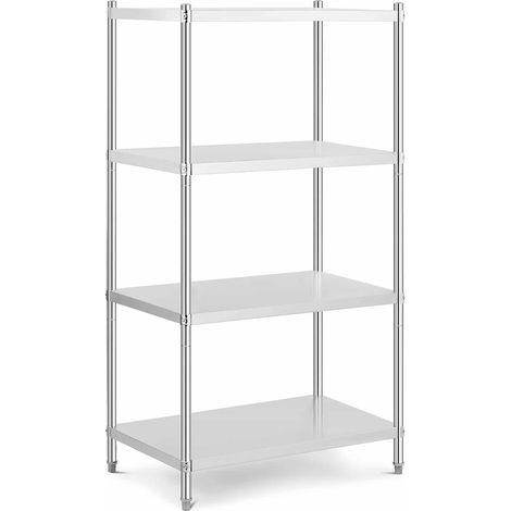 Estante de acero inoxidable de acero inoxidable 100 x 60 x 180 cm 200 kg profesional 140005192 (1/5)