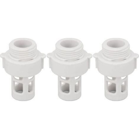 Connecteur de vidange pour tuyau de piscine, 3 pièces, adaptateur de tuyau, bouchon de vidange pour piscines rondes Intex 10184, filetage 25 mm (1/4)