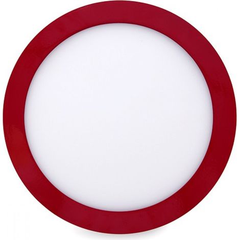 LED Deckenleuchte 18W 1800Lm 2700ºK Kreisförmig Rot 40.000H [HO-JM18WR-R-WW]