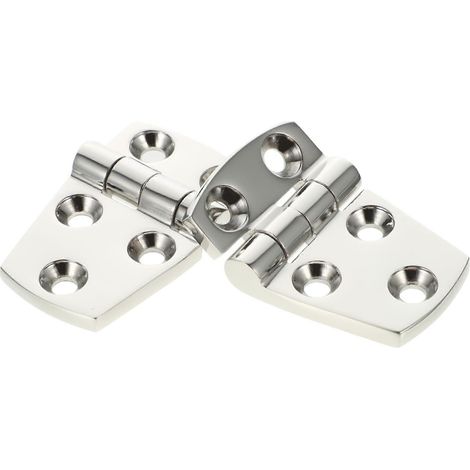 Lot de 2 charnières de porte robustes en acier inoxydable pour camping-car, bateau, yacht – Construction durable, silencieuse et fluide (1/5)