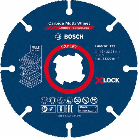 Disco taglio Bosch X-LOCK Expert Carbide Multi Wheel