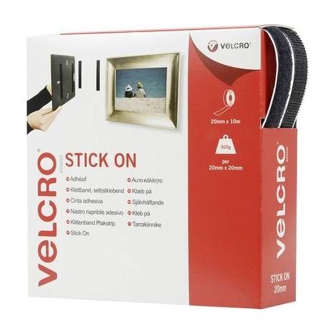 Velcro-r VEL-EC60220 nastro adesivo nero 10 m (1/2)