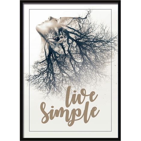 QUADRO, POSTER IN CORNICE 73x53 cm Live P515 (1/5)