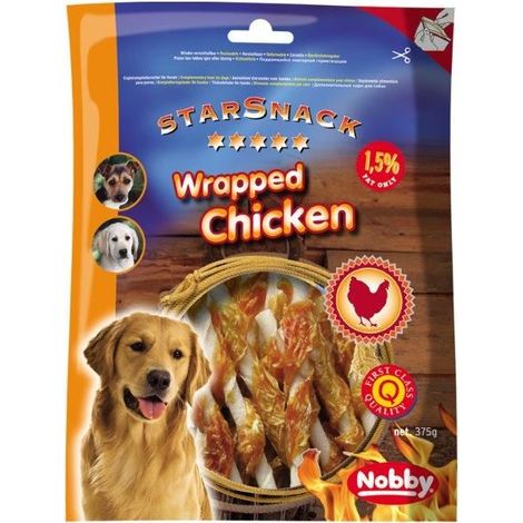 Nobby StarSnack Barbecue Wrapped Chicken 375 g Soft Snack