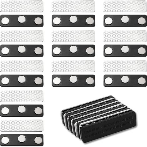 Imanes magnéticos para cortinas, 12 pares, para persianas, hogar, oficina y dormitorio.
