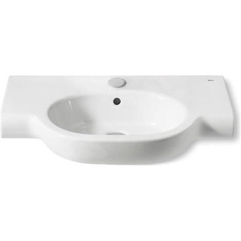 Roca Meridian - Lavabo 700x460 mm, avec trop-plein, trou pour robinetterie, blanc A327240000 (1/4)
