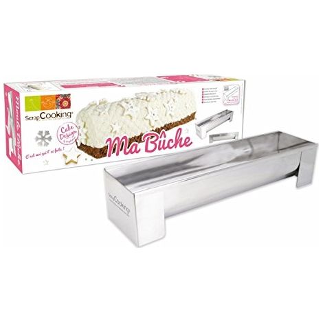 Apc Backform Edelstahl Bûche 30 x 8,2 cm Scrapcooking